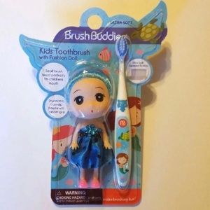 Brush Buddies mermaid toothbrush with fashion doll